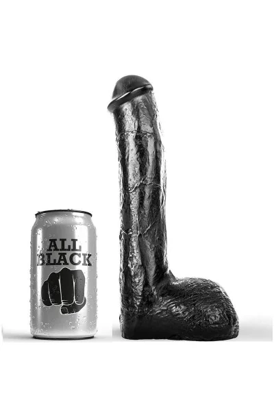 ALL BLACK PENE REAL?STICO ANAL 23CM