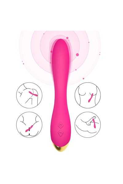 Vibratore punto G Flamingo fucsia