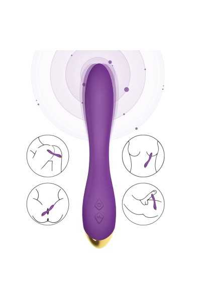 Vibratore punto G Flamingo viola