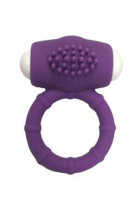 Anello vibrante in silicone viola