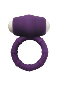 Anello vibrante in silicone viola