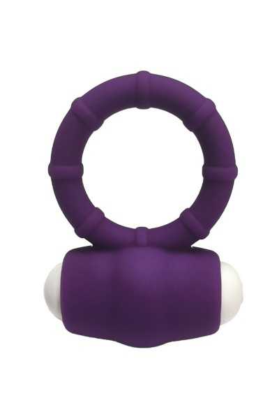 Anello vibrante in silicone viola