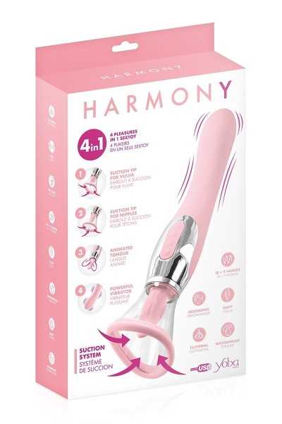 Stimolatore Harmony rosa 4 in 1