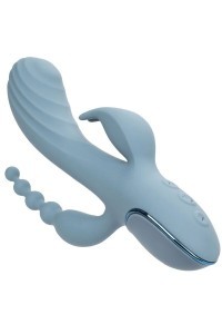 Vibratore rabbit Triple Ecstasy grigio