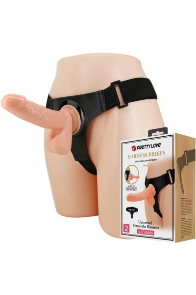 Imbracatura con dildo realistico Tom 20 cm