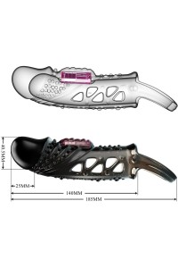 Guaina fallica vibrante Cecelia nera