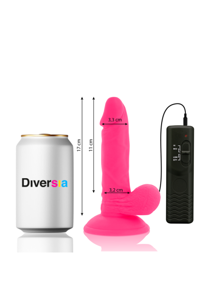 Vibratore realistico rosa 17 cm