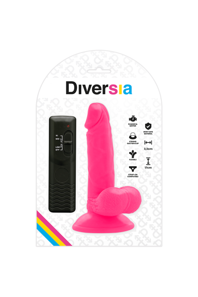 Vibratore realistico rosa 17 cm