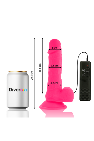 Vibratore realistico rosa 20,5 cm