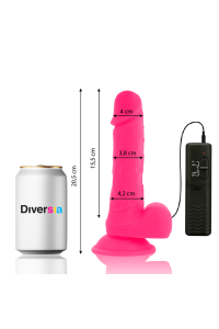 Vibratore realistico rosa 20,5 cm