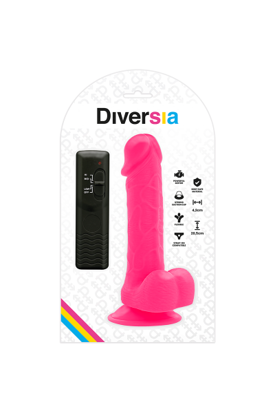 Vibratore realistico rosa 20,5 cm