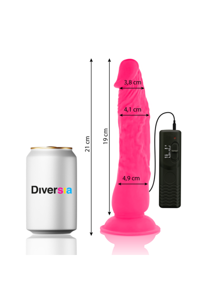 Vibratore realistico rosa 21 cm