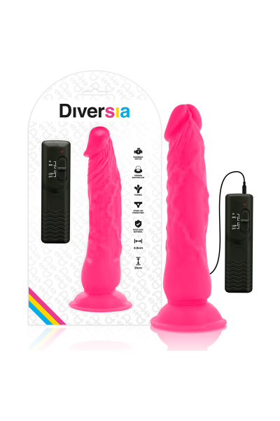 Vibratore realistico rosa 21 cm