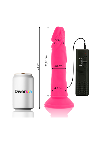 Vibratore realistico rosa 23 cm