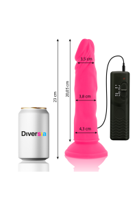 Vibratore realistico rosa 23 cm