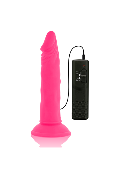 Vibratore realistico rosa 23 cm