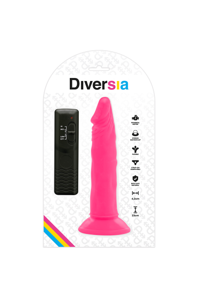 Vibratore realistico rosa 23 cm