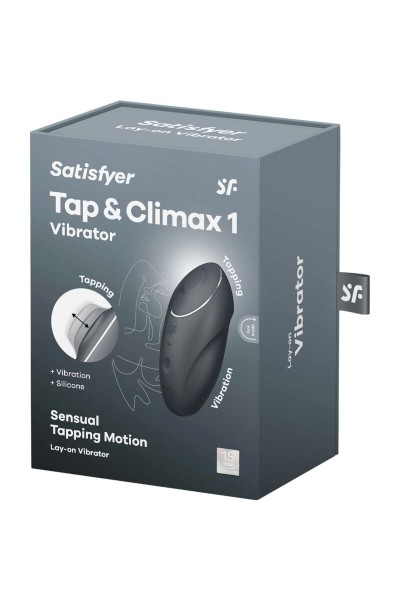 Stimolatore clitorideo Tap & Climax 1 nero