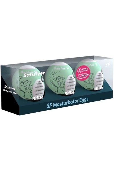 SATISFYER 3 HUEVOS MASTURBADORES - RIFFLE