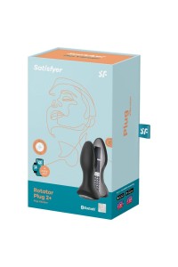 Vibratore anale con app Rotator Plug 2+ nero