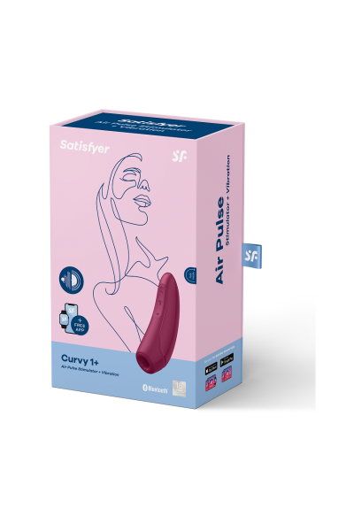 SATISFYER CURVY 1+ - ROJO ROSADO