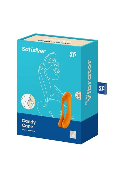 SATISFYER CANDY CANE VIBRADOR DEDO NARANJA