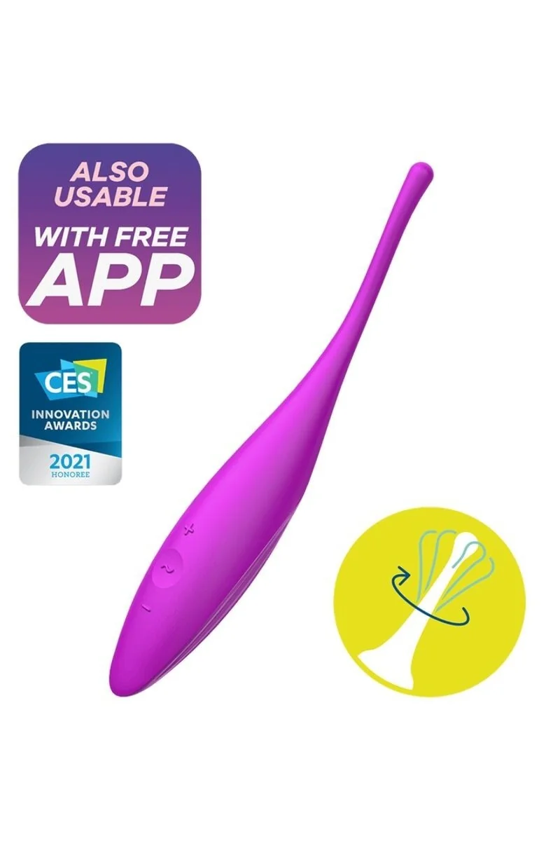 SATISFYER TWIRLING JOY ESTIMULADOR CLITORIS - FUCSIA