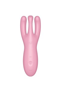 Stimolatore vaginale con app Threesome 4 rosa