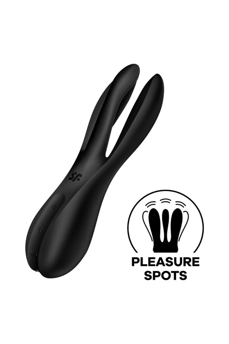 Stimolatore vaginale Threesome 2 nero