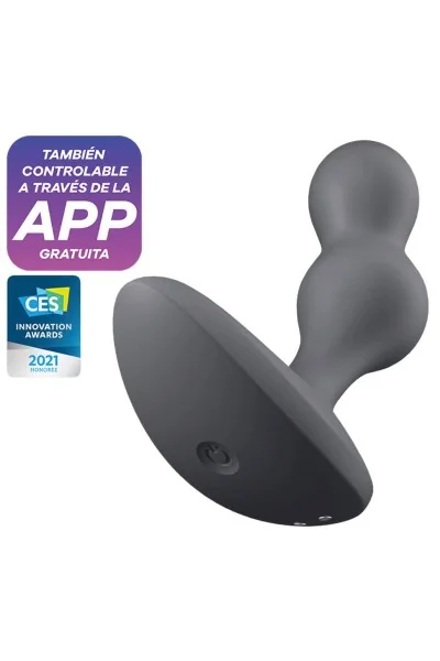 Vibratore anale con app Deep Diver grigio