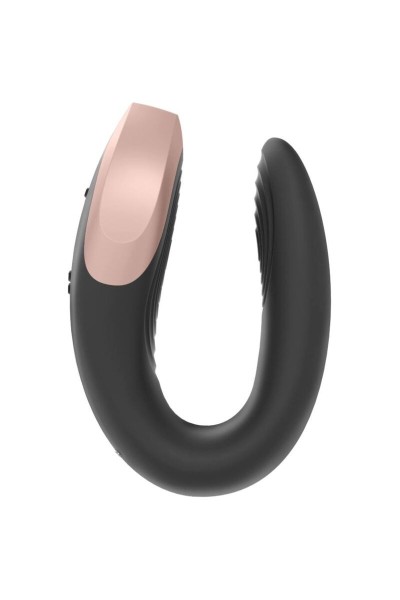 Vibratore Per Coppia Con App E Telecomando Double Love Luxury nero - Satisfyer