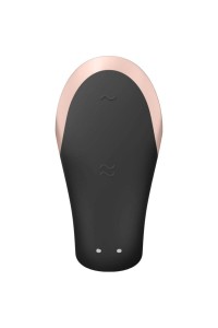 Vibratore Per Coppia Con App E Telecomando Double Love Luxury nero - Satisfyer