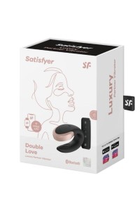 Vibratore Per Coppia Con App E Telecomando Double Love Luxury nero - Satisfyer