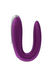 Vibratore per coppia con app Double Fun viola