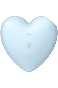 Succhia clitoride vibrante Cutie Heart azzurro