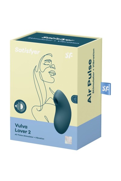 Succhia clitoride vibrante Vulva Lover 2 blu