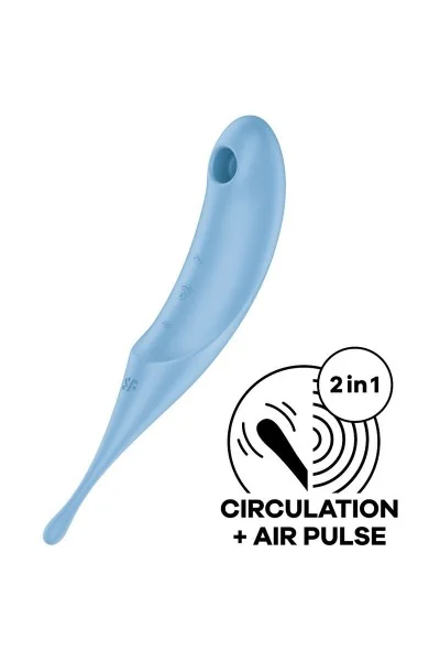 Stimolatore clitorideo Twirling Pro azzurro