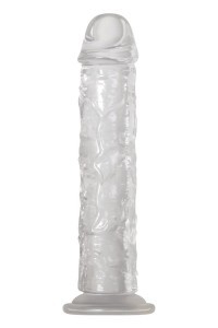 Dildo realistico trasparente con ventosa Crystal Clear 21,6 cm