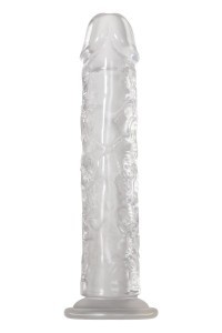 Dildo realistico trasparente con ventosa Crystal Clear 21,6 cm