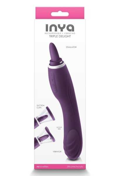 Stimolatore multifunzioni Inya Triple Delight viola