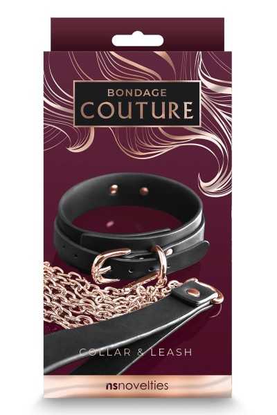 Collare e guinzaglio Bondage Couture