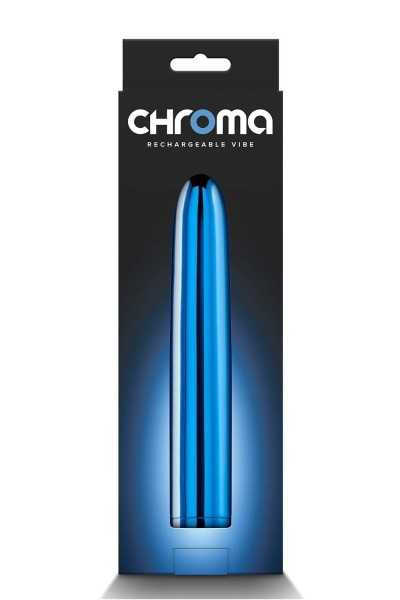 Vibratore classico Chroma 17 cm blu