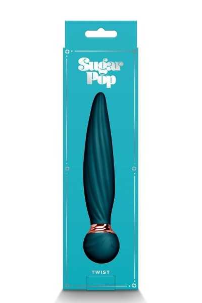 Vibratore rotante Sugar Pop Twist verde acqua