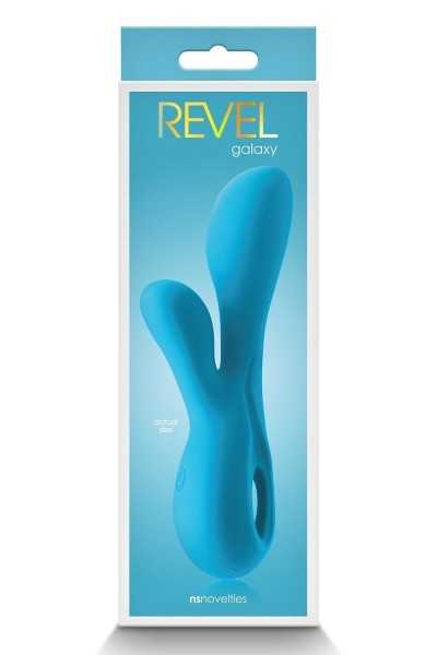 Vibratore rabbit Revel Galaxy blu