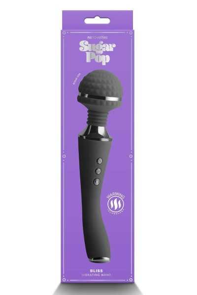 Stimolatore wand Sugar Pop Bliss nero