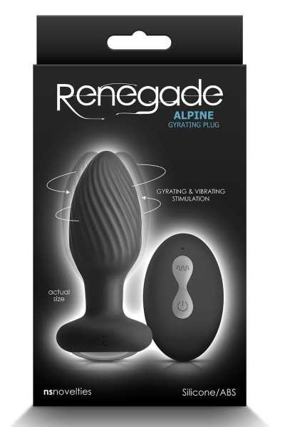 Plug anale vibrante Renegade Alpine nero