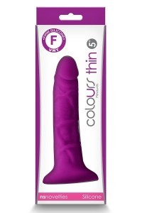 Dildo realistico Thin 15,8 cm viola