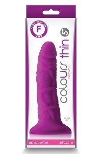 Dildo realistico Thin 15,8 cm viola