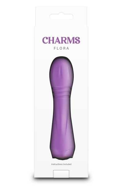 Mini vibratore Charms Flora viola