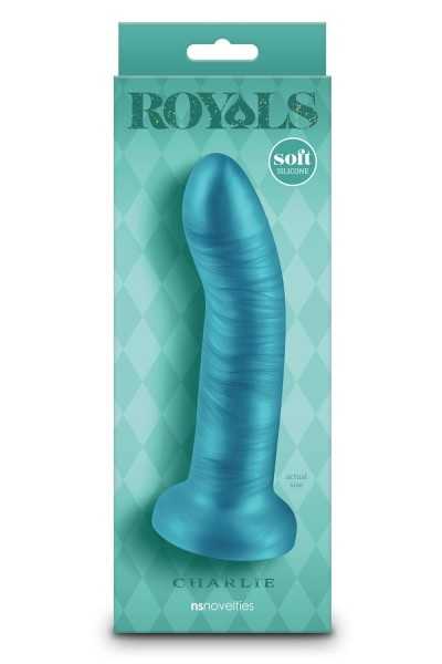 Dildo Royal Charlie verde acqua 17 cm